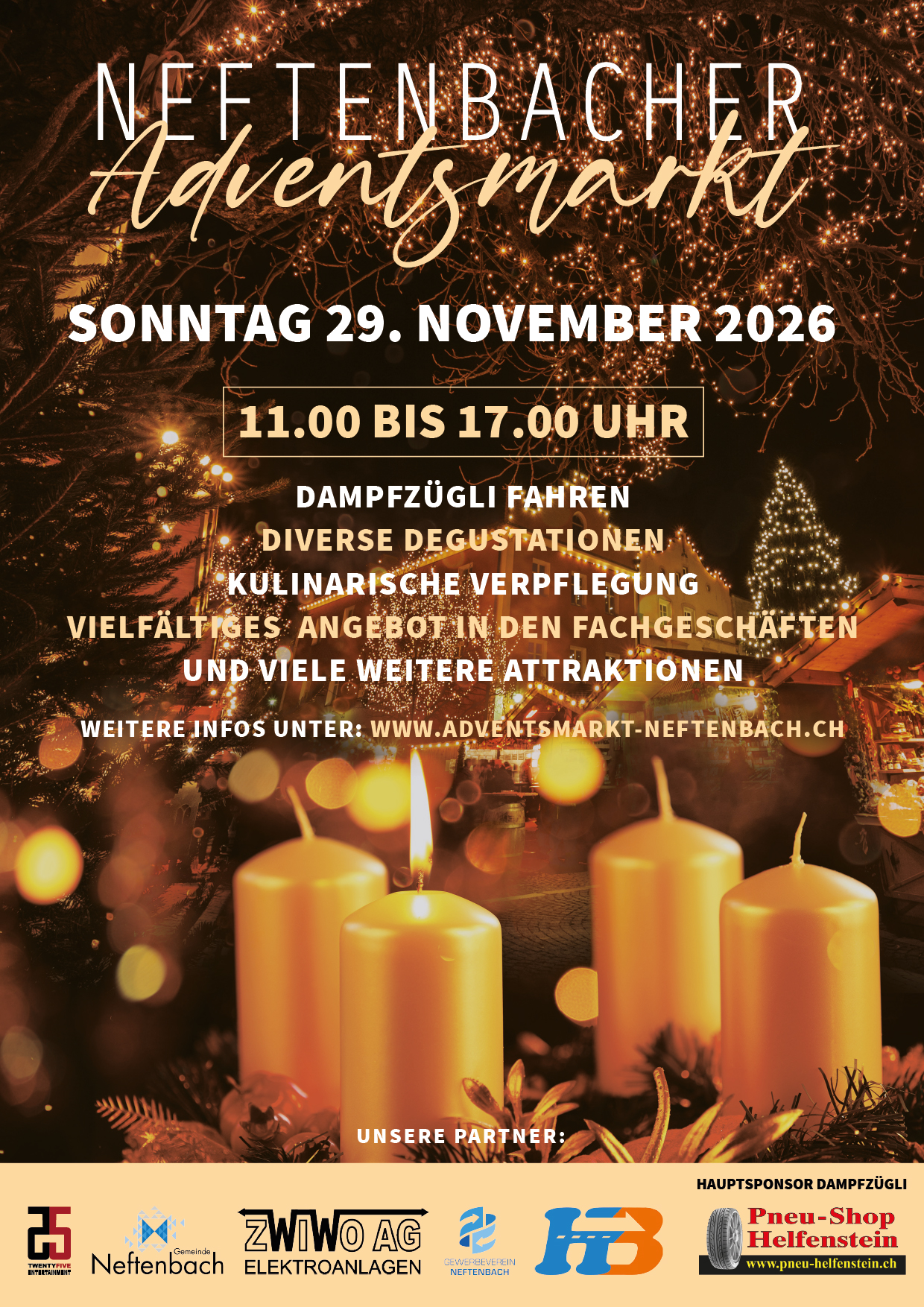 Flyer Adventsmarkt Neftenbach 2026